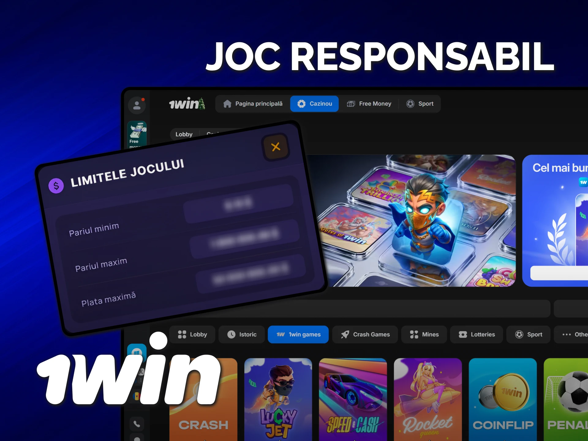 Respectă principiile de joc responsabil la 1win pentru o distracție sănătoasă.