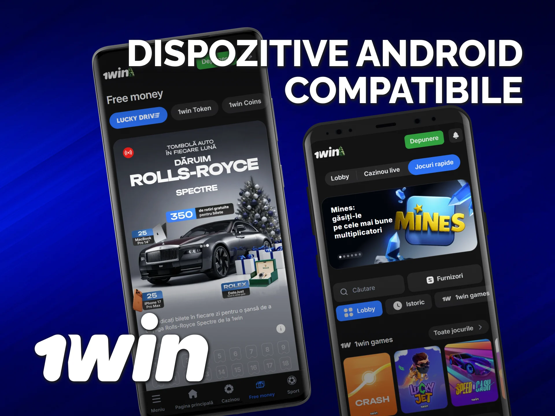 Verifică lista de dispozitive Android compatibile pentru a rula aplicația 1win Official.