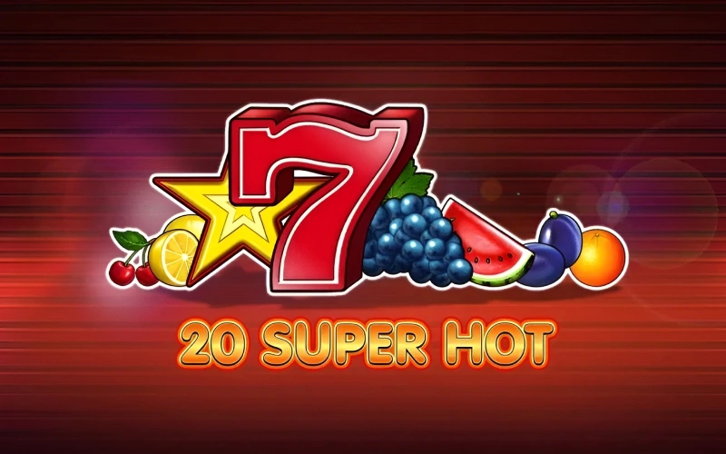 Rotește fructele norocoase în jocul de sloturi 20 Super Hot 1win.