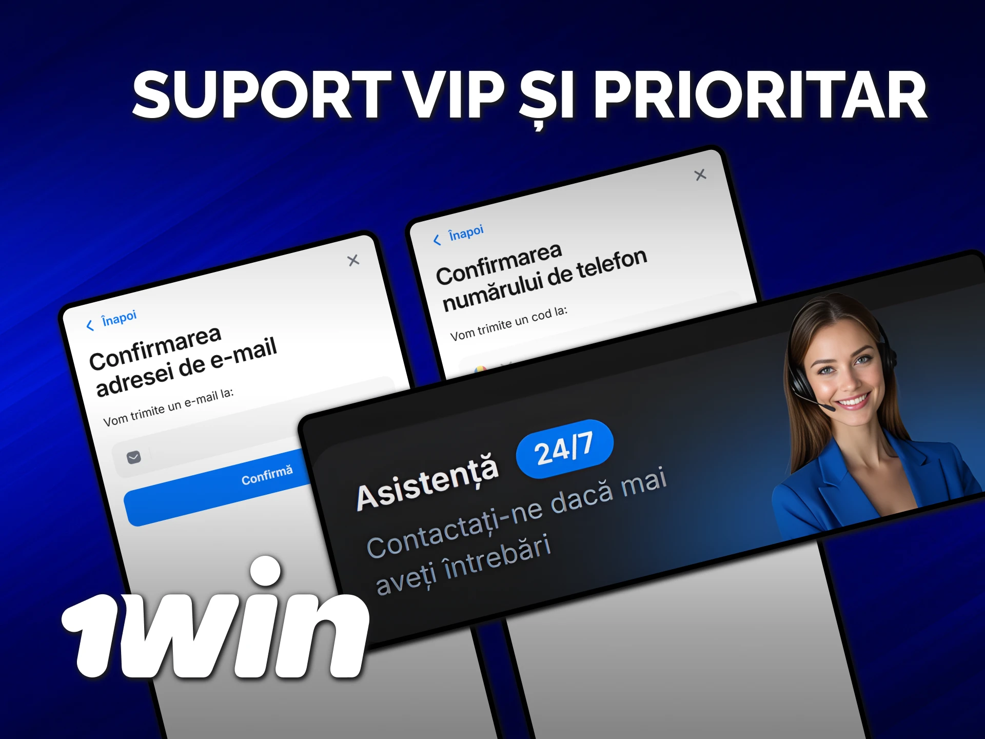 Accesează serviciul de asistență 1win prioritar dedicat exclusiv membrilor VIP înregistrați.