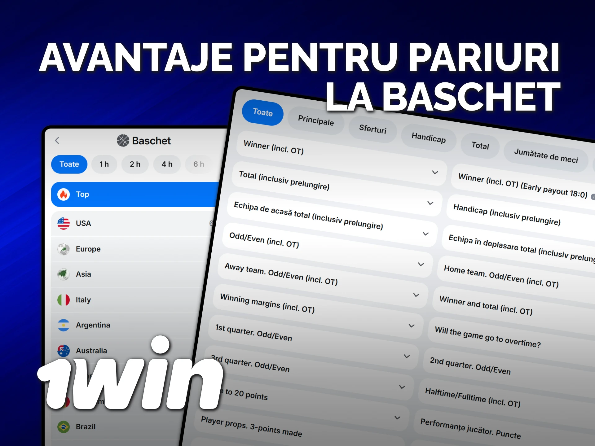 Descoperă beneficiile exclusive 1win atunci când plasezi pariuri pe baschet.