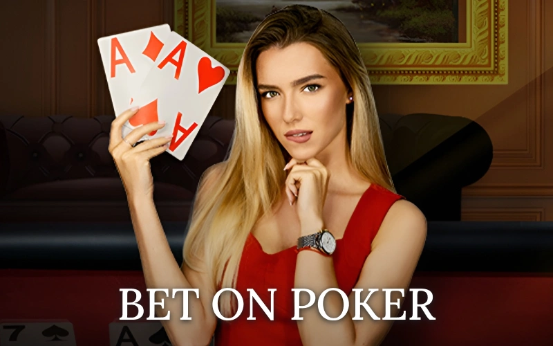 Plasați live Bet on Poker la 1win și urmăriți cărțile.