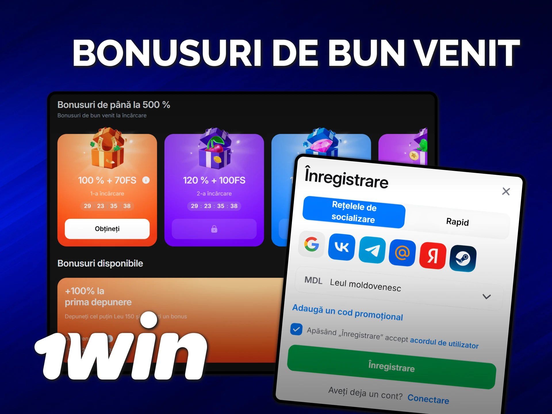 Activează aceste bonusuri de bun venit 1win și maximizează șansele tale.
