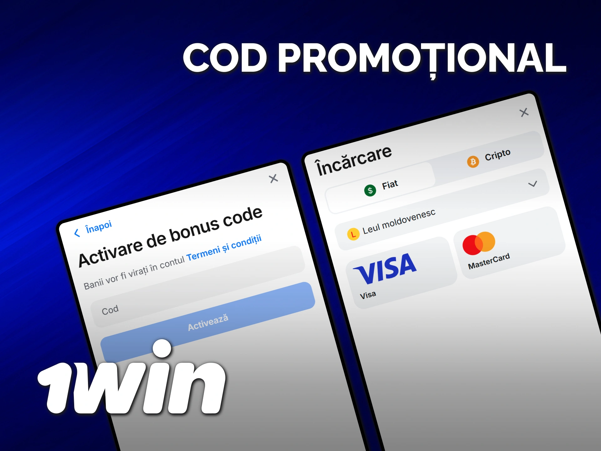 Introdu un cod promoțional 1win la înregistrare pentru a primi recompense.