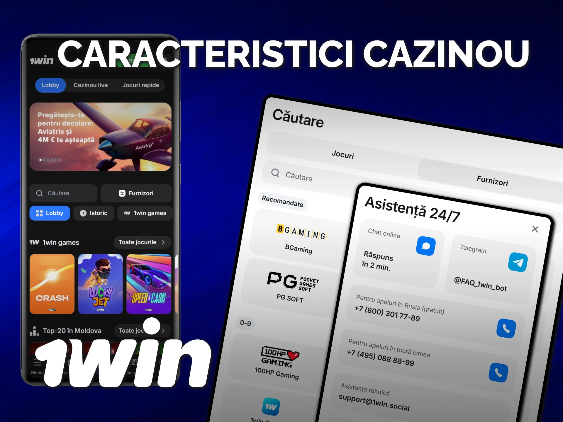 Descoperă principalele caracteristici care fac din 1win un cazino de top.