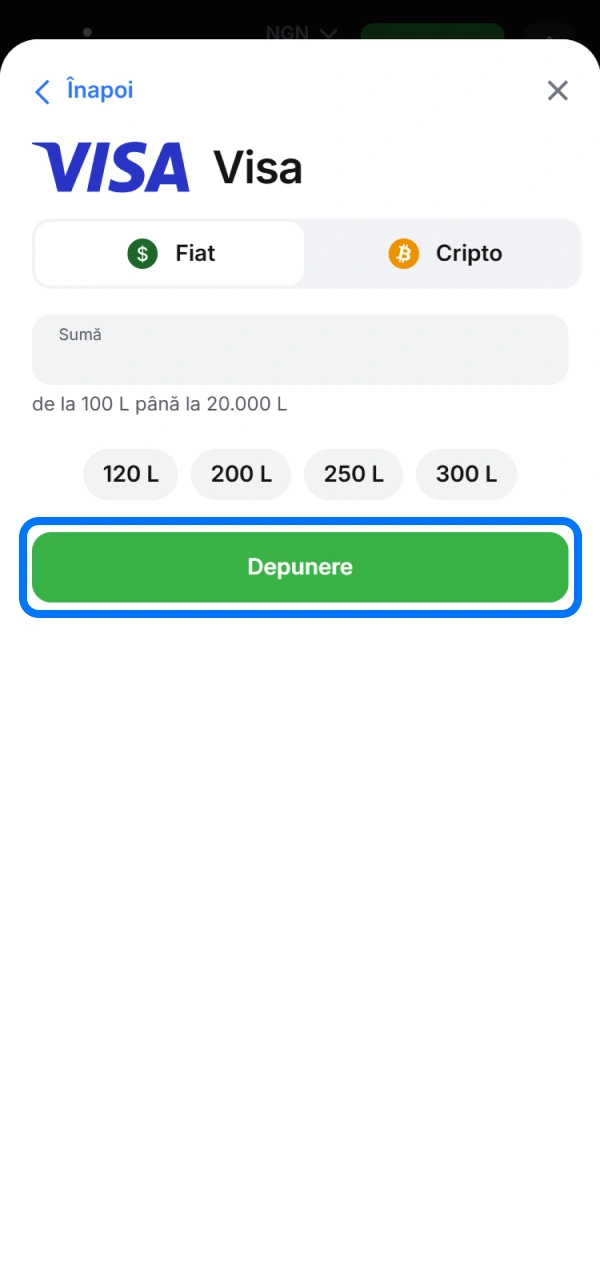 Confirmați plata și să profite de codul de bonus 1win.