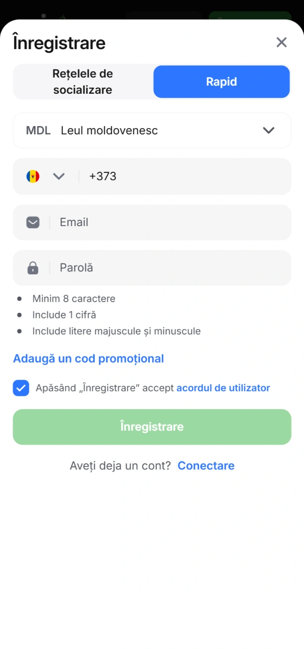 Înregistrează-te la 1win pentru a avea acces la pariuri la crichet.