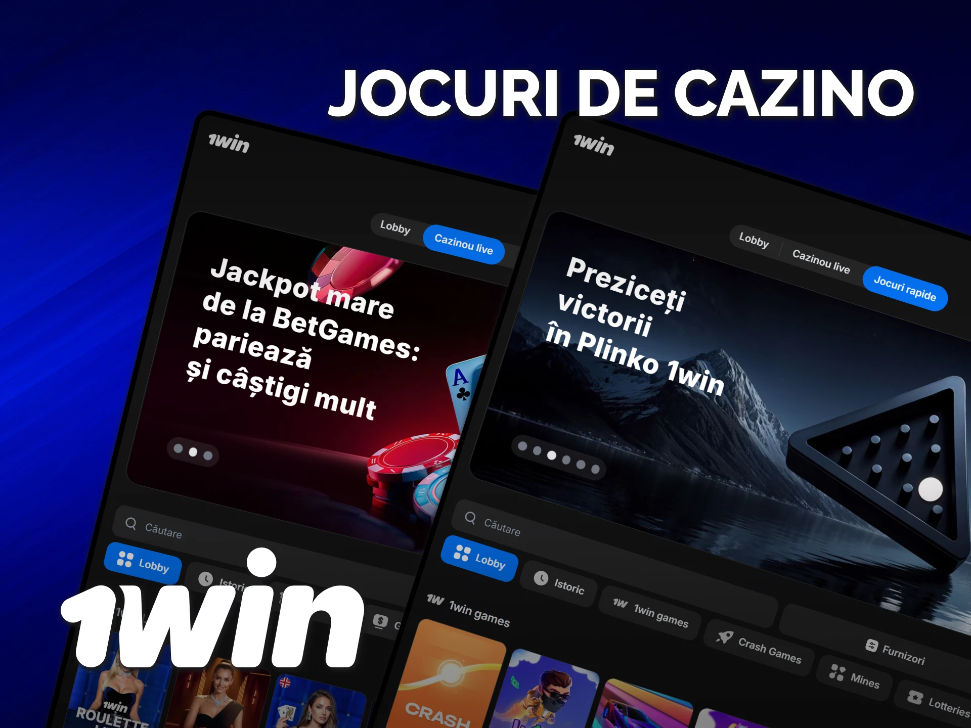 Explorează universul vast de jocuri de cazino oferit de platforma 1win online.