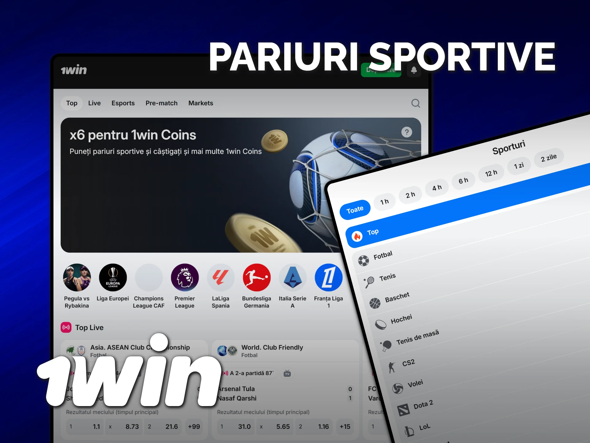 Pariază pe sport la 1win Moldova și bucură-te de cele mai bune cote.