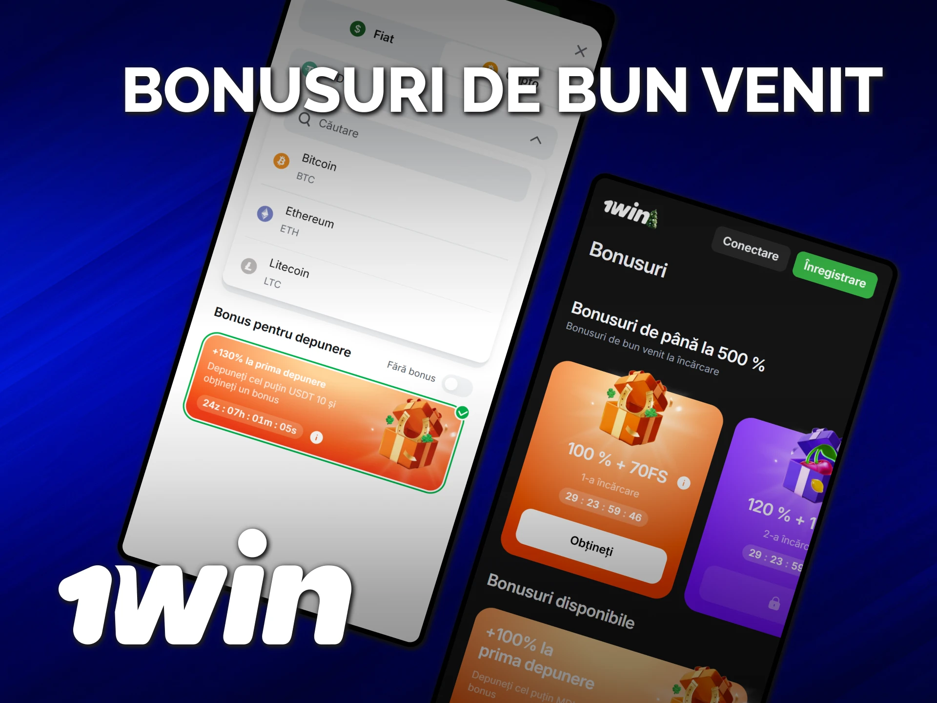 Activați bonusurile de bun venit după instalarea aplicației iOS 1win.