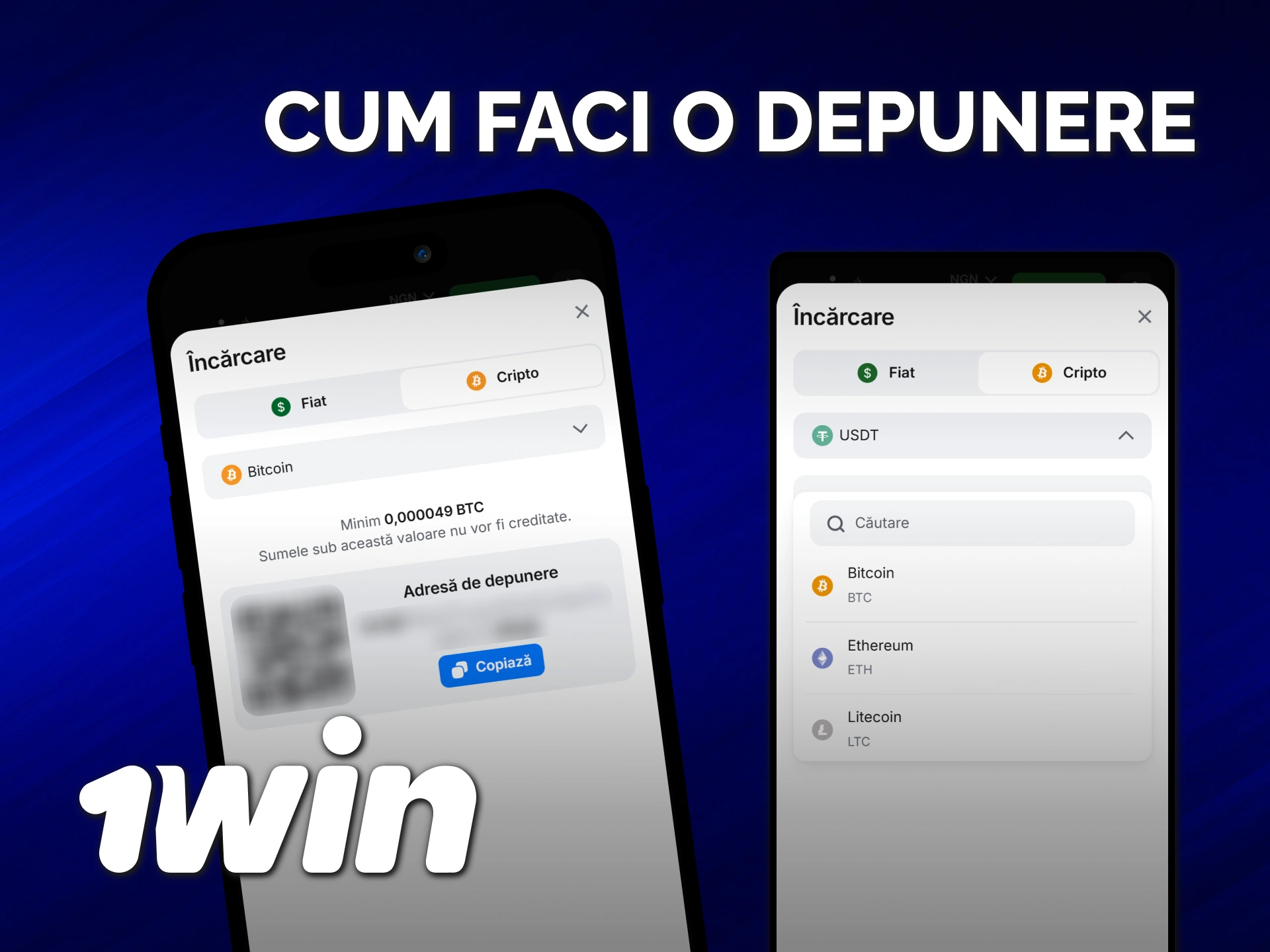 Aflați cum să faceți o depunere în aplicația iOS 1win.
